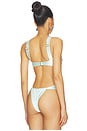 view 3 of 4 x Elsa Hosk Hayden Bikini Top in Seafoam Silkie