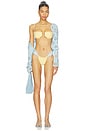 view 4 of 4 HAUT DE MAILLOT DE BAIN X ELSA HOSK SIMONETTE in Sunshine Binded