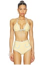 view 1 of 4 HAUT DE MAILLOT DE BAIN TRIANGLE X ELSA HOSK BINDED EMMA in Sunshine Binded