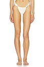 view 1 of 4 X Elsa Hosk Sandra Pearl Bikini Bottom in Cream Silkie