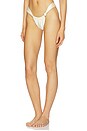 view 2 of 4 X Elsa Hosk Sandra Pearl Bikini Bottom in Cream Silkie