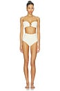 view 4 of 4 TOP BIKINI TORI in Cream Rib