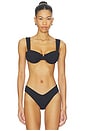 view 1 of 4 TOP BIKINI BELLA in Black Rib