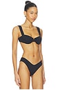 view 2 of 4 TOP BIKINI BELLA in Black Rib