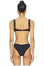 view 3 of 4 TOP BIKINI BELLA in Black Rib
