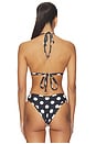 view 3 of 4 Binded Emma Bikini Top in Polka Dot