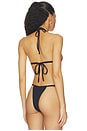 view 3 of 5 Binded Emma Bikini Top in Black Rib