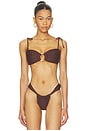 view 1 of 5 TOP BIKINI BANDA TORI in Espresso Crochet