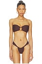 view 2 of 5 TOP BIKINI BANDA TORI in Espresso Crochet
