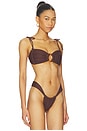 view 3 of 5 TOP BIKINI BANDA TORI in Espresso Crochet
