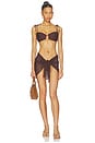 view 5 of 5 TOP BIKINI BANDA TORI in Espresso Crochet