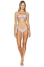 view 4 of 4 BRAGUITA BIKINI LULU in Maroon Plaid