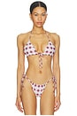 view 1 of 4 Emma Bikini Top in Maroon Plaid