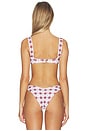 view 3 of 4 TOP BIKINI HAYDEN in Maroon Plaid