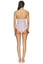 view 3 of 4 Jacelyn Ruffle One-piece in Maroon Plaid