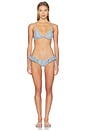 view 4 of 5 Uno Ruffle Bows Bikini Bottom in Blue Petite Fleur