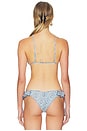 view 3 of 5 Kiki Bikini Top in Blue Petite Fleur