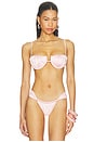 view 1 of 4 TOP BIKINI PETAL in Pale Blush Silkie