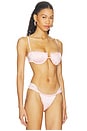 view 2 of 4 TOP BIKINI PETAL in Pale Blush Silkie
