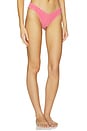 view 2 of 5 Lulu Bikini Bottom in Red Micro Gingham