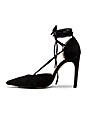 view 5 of 5 Lace Up Pump in Black Suede