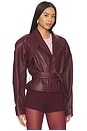 view 3 of 5 Karo Jacket in Burgundy