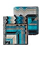 view 3 of 3 Giacomo 2 Piece Bath & Hand Towel Set in Turchese Multicolor