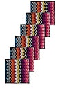 view 1 of 5 Giacomo Face Towel 6 Piece Set in Multicolor