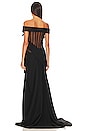 view 3 of 3 Off The Shoulder Corset Detail Gown in Black