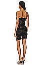 view 3 of 3 Strapless Lace Bustier Dress in Black