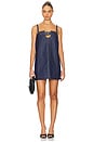 view 1 of 3 Denim Boxy Dress in Indigo