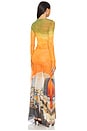 view 3 of 3 Handkerchief Hem Maxi Dress in Multi