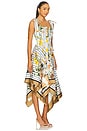 view 1 of 4 Shoulder Ties Printed Midi Dress in Ivory Multi