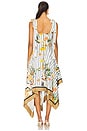 view 3 of 4 Shoulder Ties Printed Midi Dress in Ivory Multi