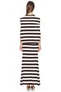 view 4 of 5 Back Knot Knitted Maxi Dress in Teak & Ivory