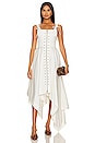 view 1 of 3 Lacing Front Sleeveless Dress in White