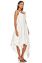 view 2 of 3 Lacing Front Sleeveless Dress in White