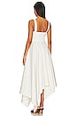 view 3 of 3 Lacing Front Sleeveless Dress in White