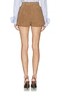 view 4 of 6 Deconstructed Suede Short in Tan