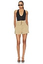view 5 of 6 Triple Waistband Short in Khaki