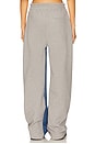 view 5 of 7 Denim Combo Sweatpants in Indigo & Grey