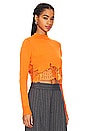 view 2 of 4 Cropped Sweater in Orange