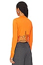 view 3 of 4 Cropped Sweater in Orange