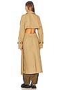 view 4 of 4 Back Cut Out Trench Coat in Khaki