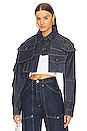 view 1 of 5 Cropped Denim Jacket in Indigo