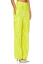 view 2 of 6 Double Waistband Cargo Pants in Lime