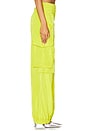 view 3 of 6 Double Waistband Cargo Pants in Lime