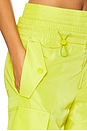 view 6 of 6 Double Waistband Cargo Pants in Lime