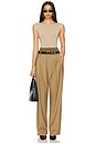 view 5 of 6 더블 허리밴드 팬츠 in Dark Khaki