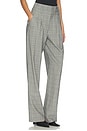 view 2 of 6 PANTALON DOUBLE WAISTBAND TAILORED WIDE LEG in Grey